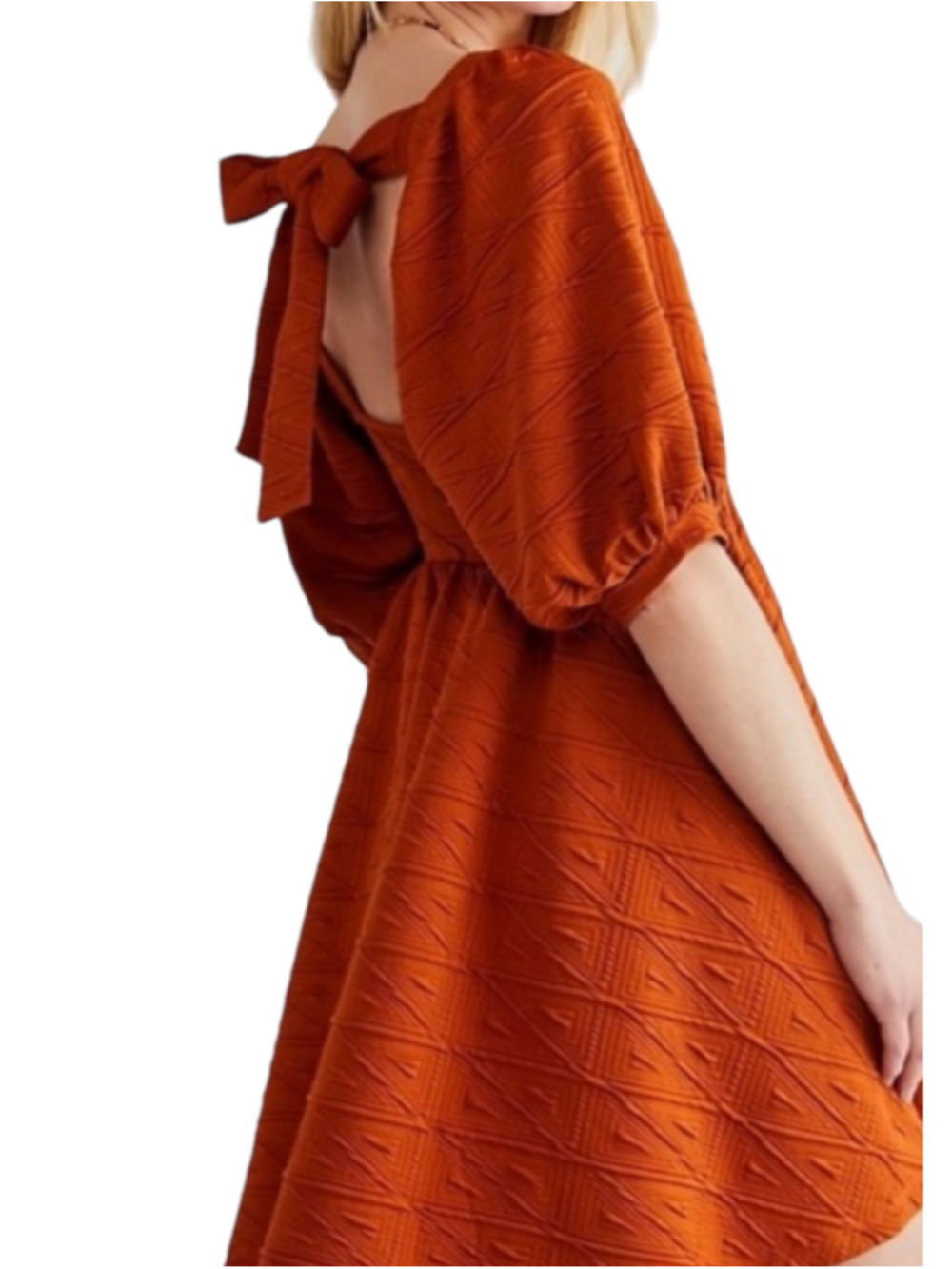 Free People Violet Mini Dress Cinnamon Orange Size Small - Picture 12 of 15